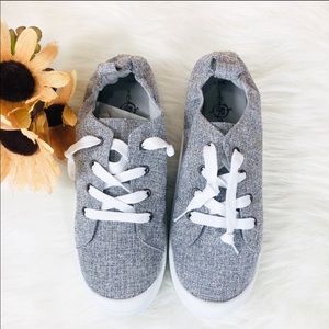 GREY SNEAKERS SCRUNCH BACK - Shoe